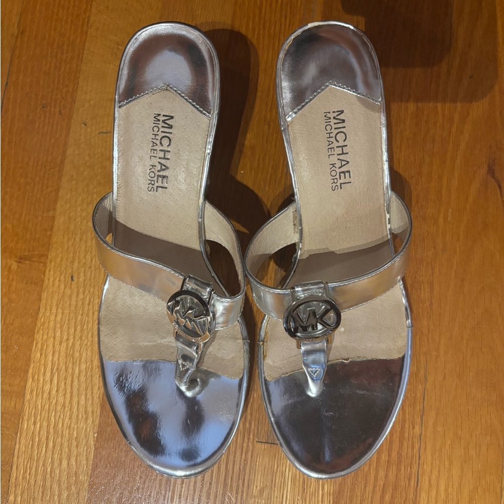 Michael Kors Silver Women's Sandals